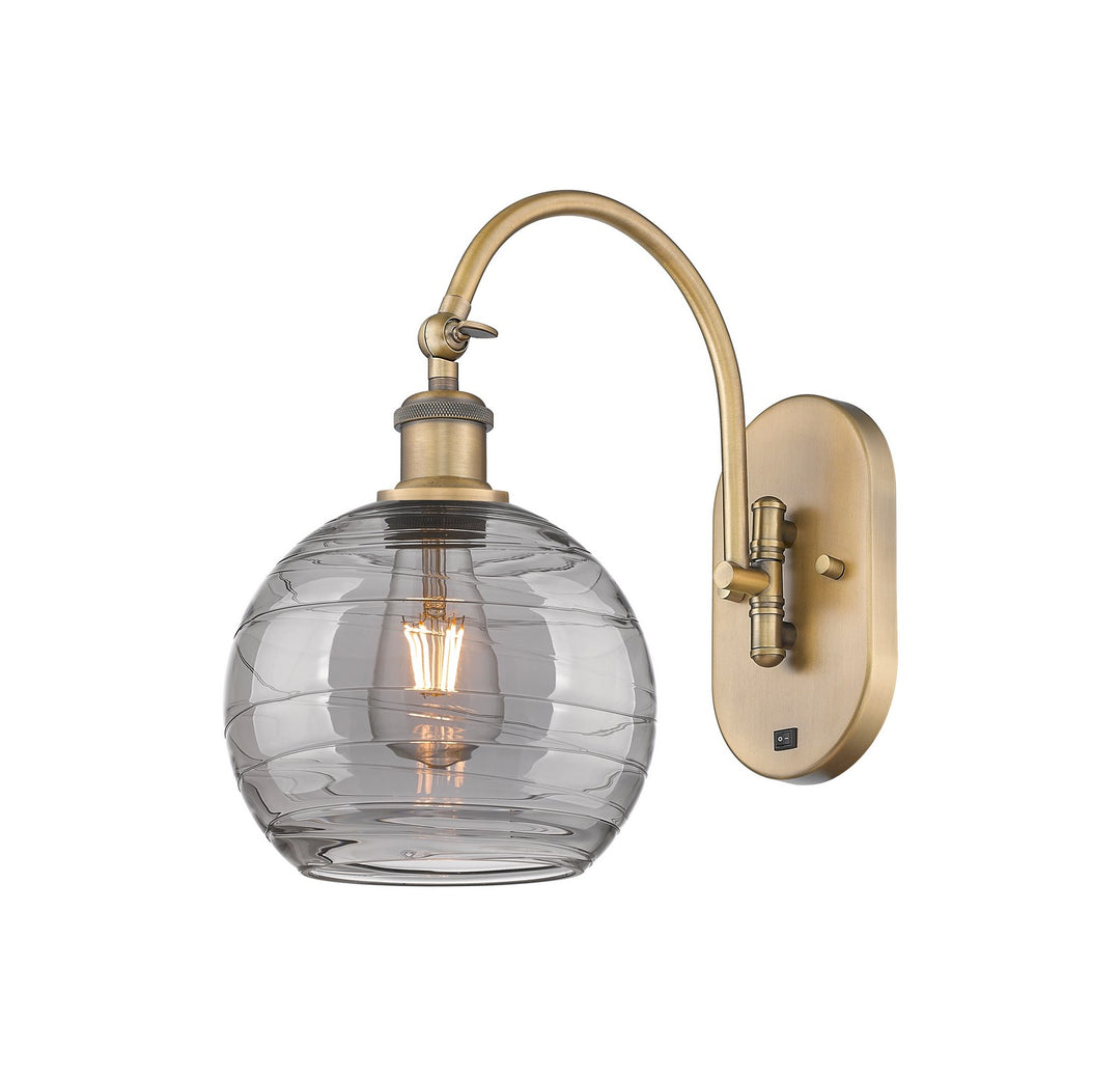 Innovations Ballston 518-1W-BB-G1213-8SM Wall Sconce Light - Brushed Brass