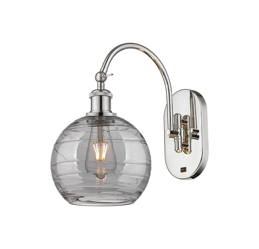Innovations Ballston 518-1W-PN-G1213-8SM Wall Sconce Light - Polished Nickel