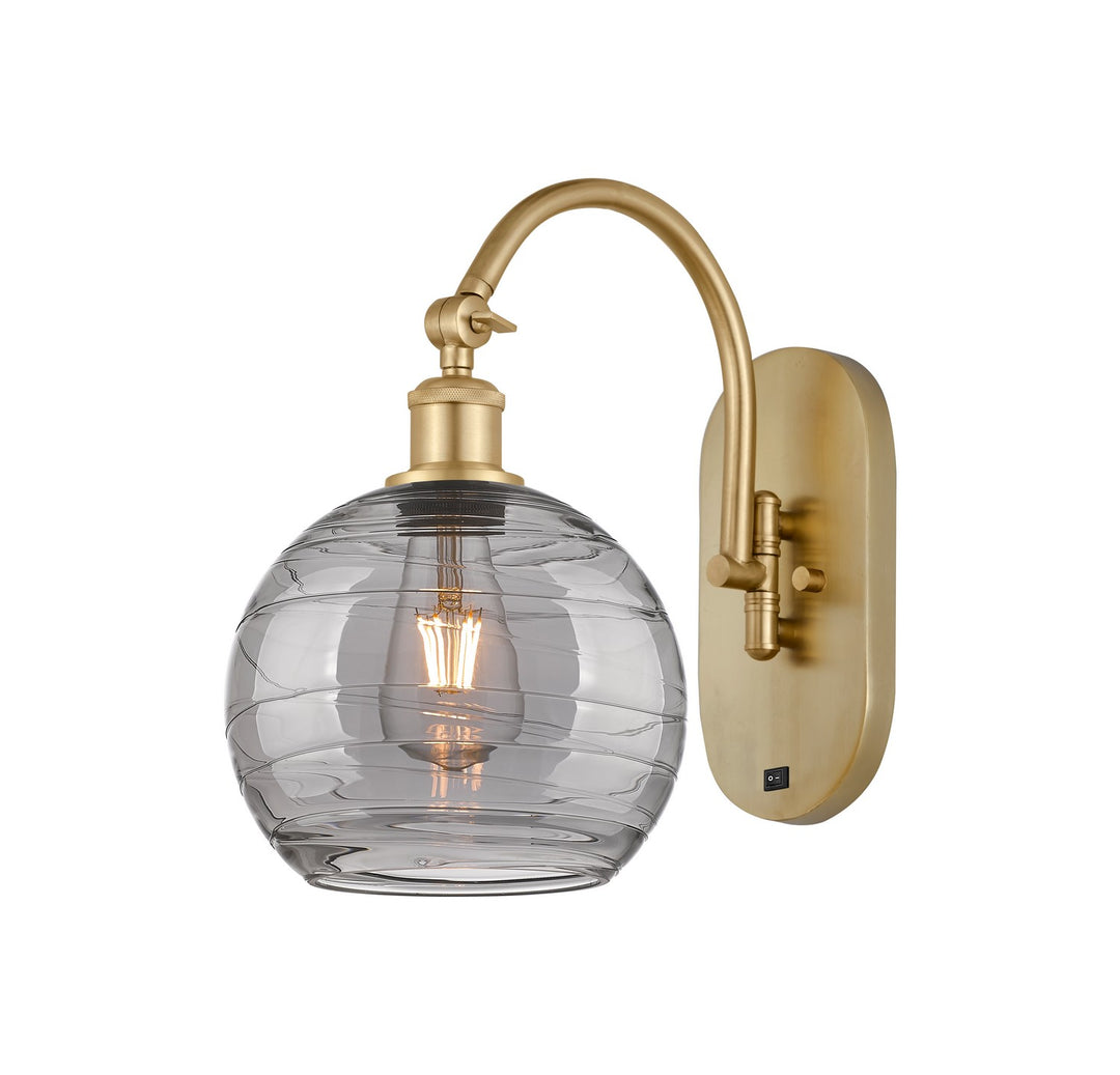 Innovations Ballston 518-1W-SG-G1213-8SM Wall Sconce Light - Satin Gold