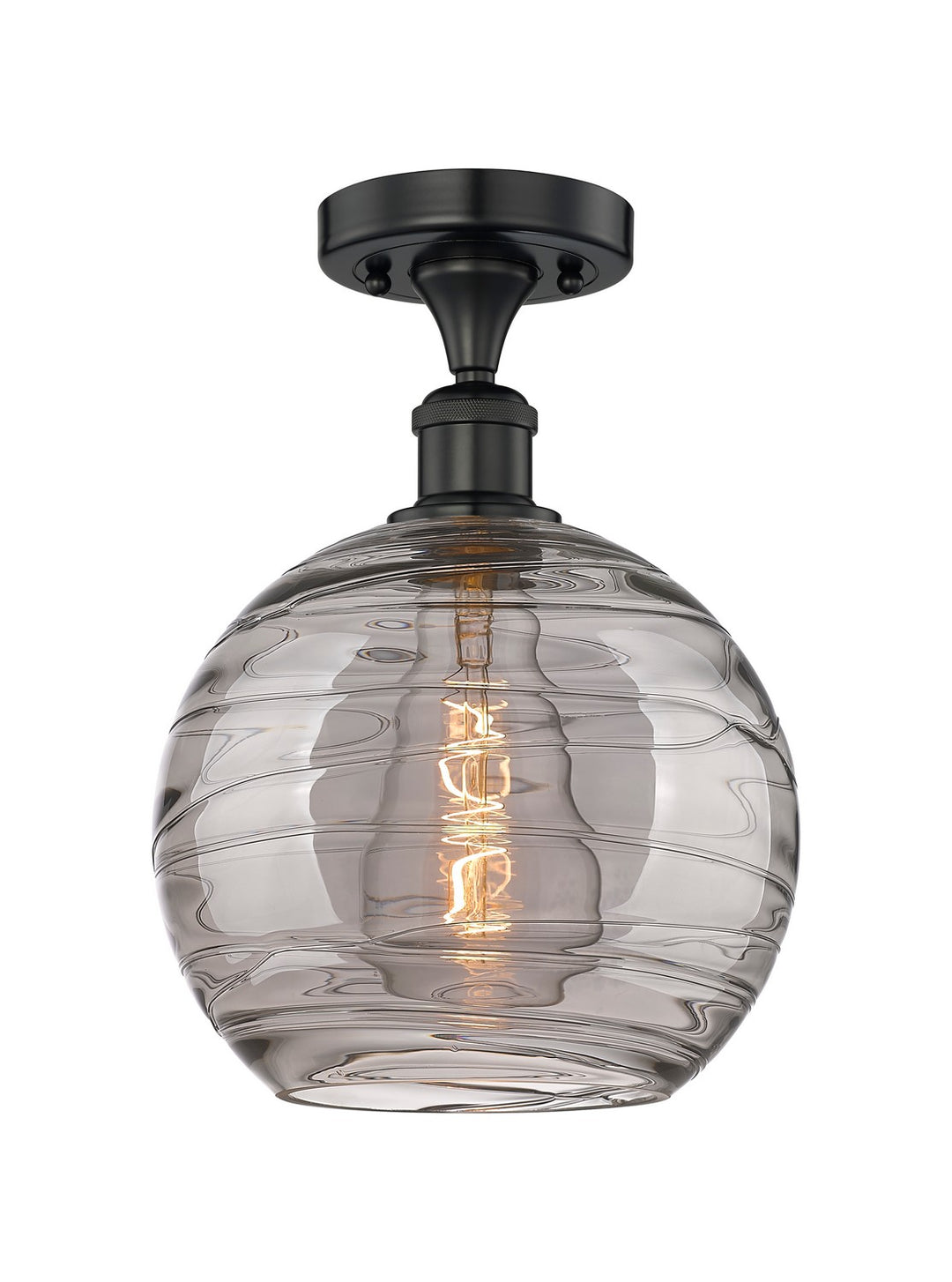 Innovations Edison 616-1F-BK-G1213-10SM Ceiling Light - Matte Black