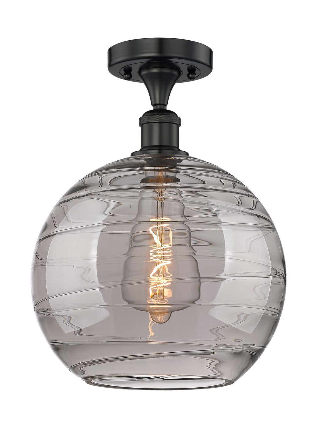 Innovations Edison 616-1F-BK-G1213-12SM Ceiling Light - Matte Black