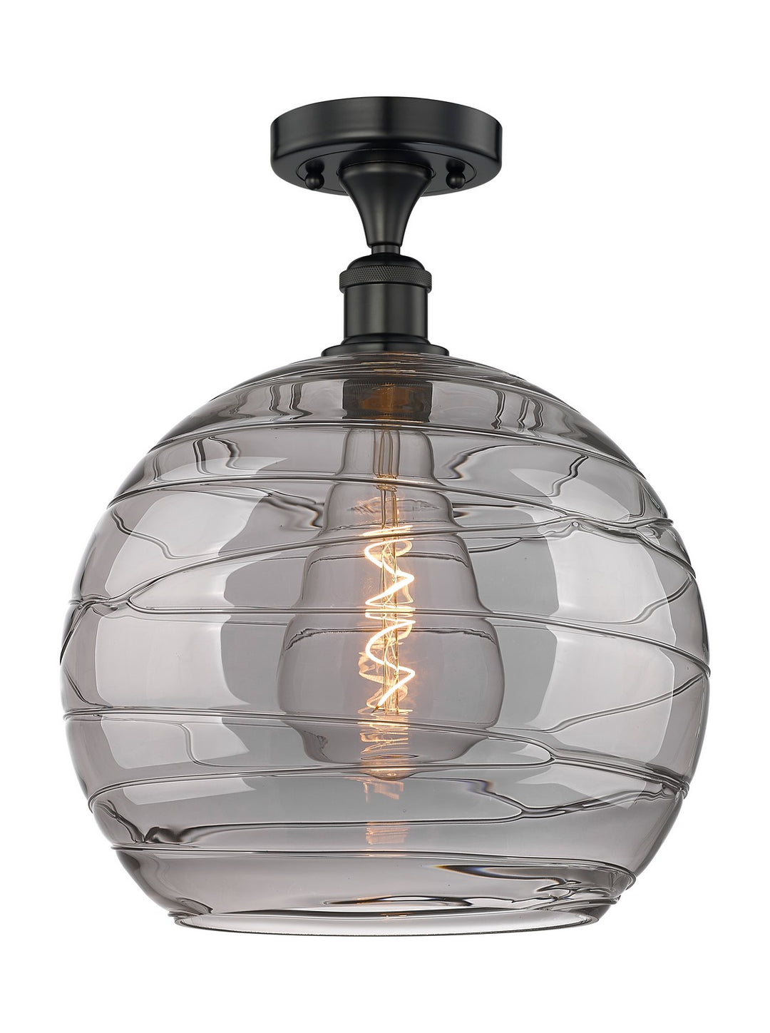Innovations Edison 616-1F-BK-G1213-14SM Ceiling Light - Matte Black