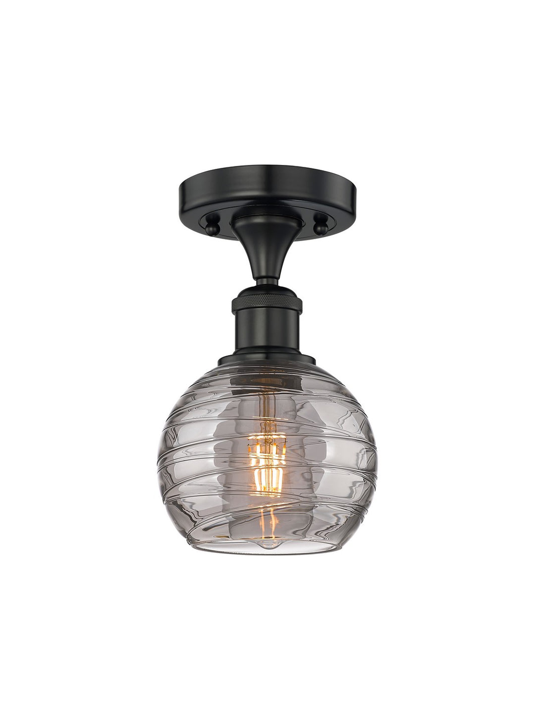 Innovations Edison 616-1F-BK-G1213-6SM Ceiling Light - Matte Black