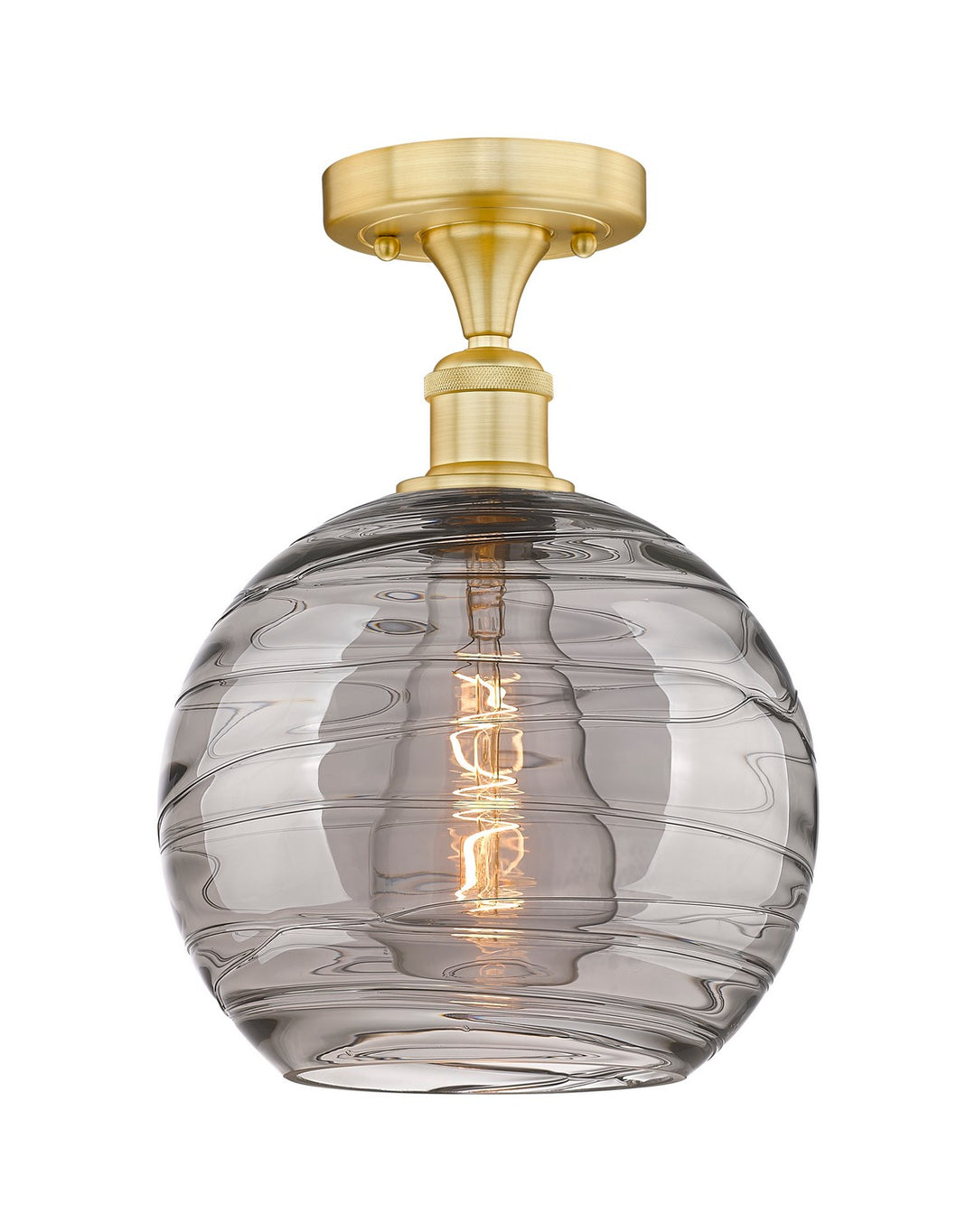 Innovations Edison 616-1F-SG-G1213-10SM Ceiling Light - Satin Gold