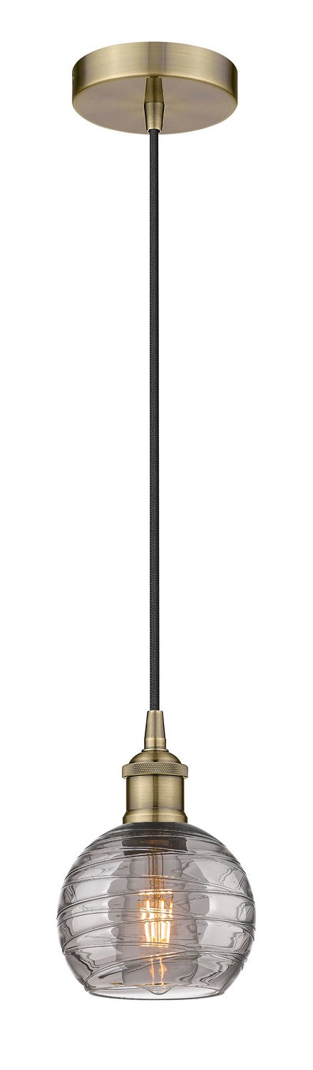 Innovations Edison 616-1P-AB-G1213-6SM Pendant Light - Antique Brass