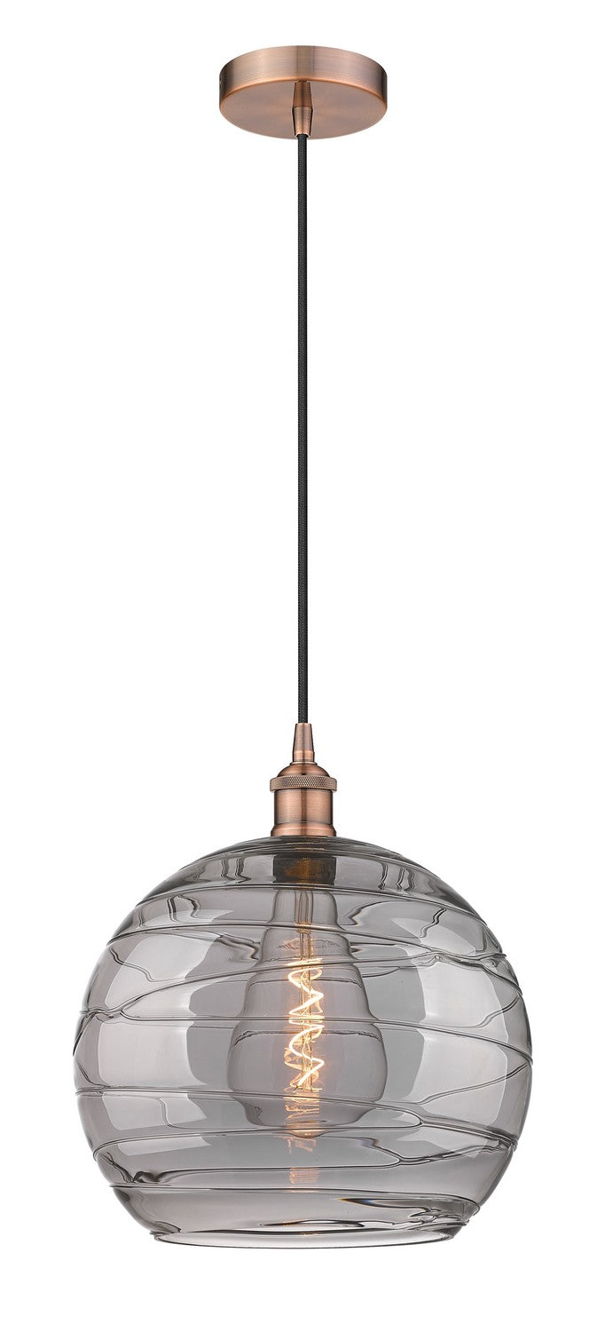 Innovations Edison 616-1P-AC-G1213-14SM Pendant Light - Antique Copper