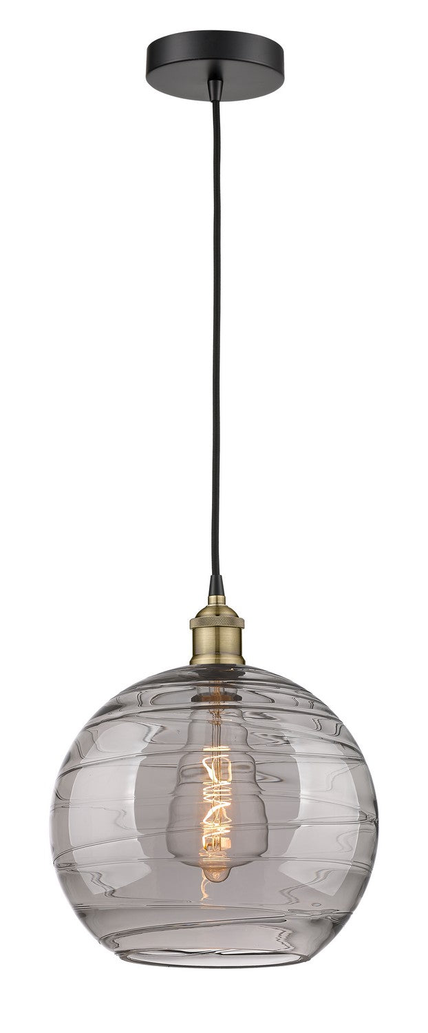 Innovations Edison 616-1P-BAB-G1213-12SM Pendant Light - Black Antique Brass