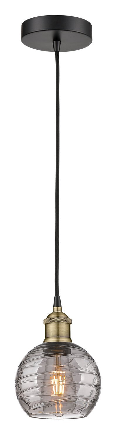 Innovations Edison 616-1P-BAB-G1213-6SM Pendant Light - Black Antique Brass