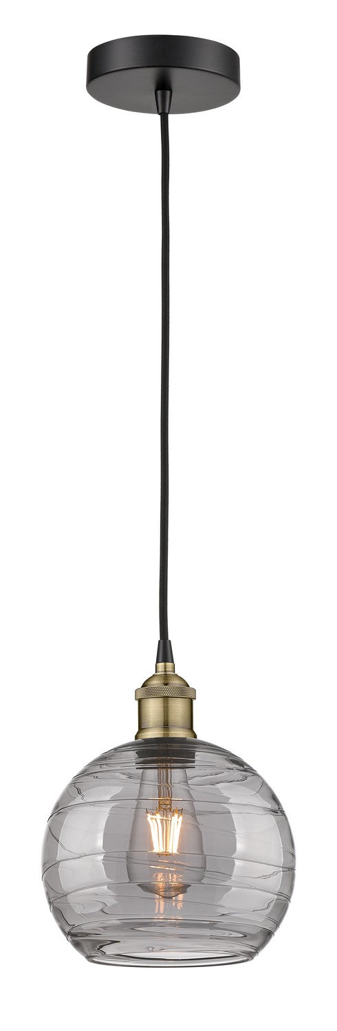 Innovations Edison 616-1P-BAB-G1213-8SM Pendant Light - Black Antique Brass