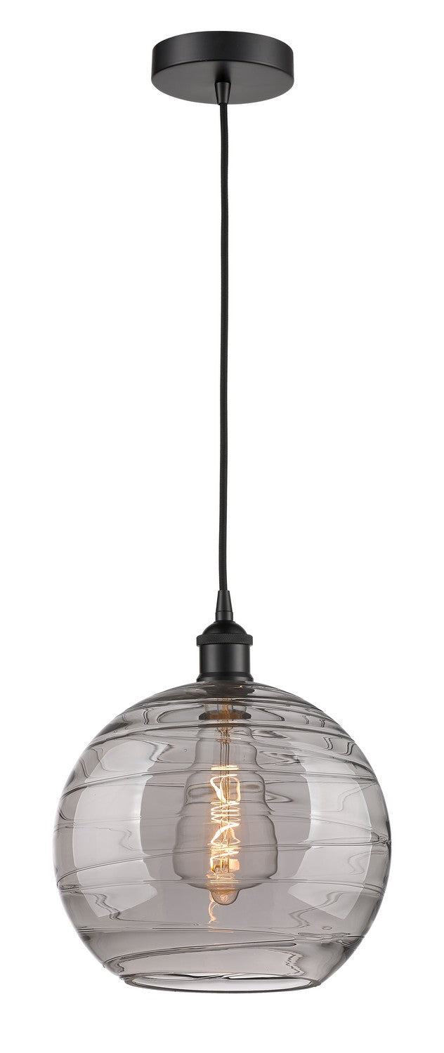 Innovations Edison 616-1P-BK-G1213-12SM Pendant Light - Matte Black