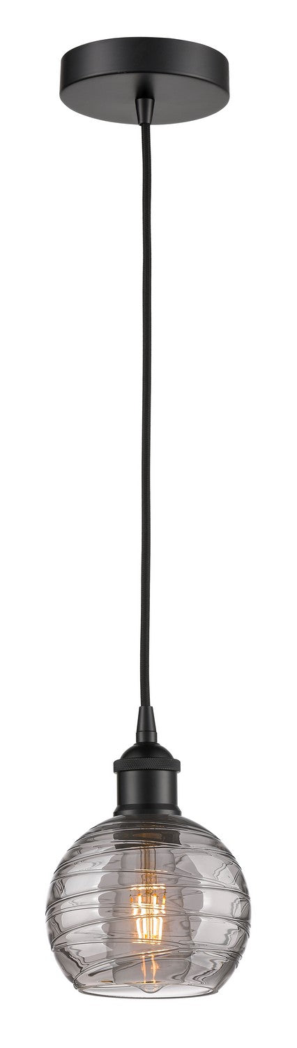 Innovations Edison 616-1P-BK-G1213-6SM Pendant Light - Matte Black