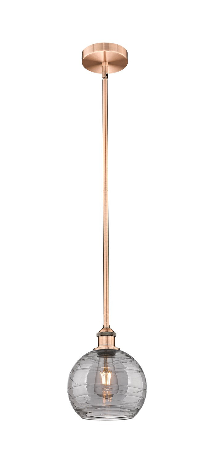 Innovations Edison 616-1S-AC-G1213-8SM Pendant Light - Antique Copper