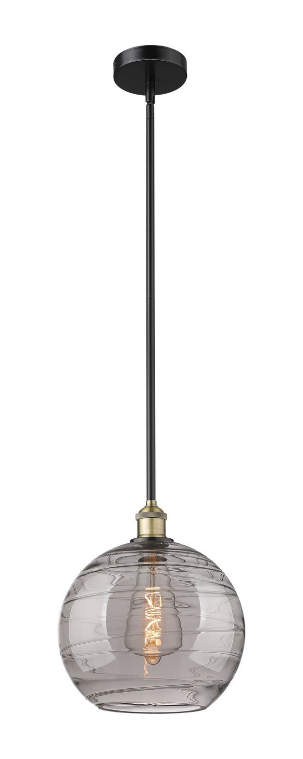 Innovations Edison 616-1S-BAB-G1213-12SM Pendant Light - Black Antique Brass