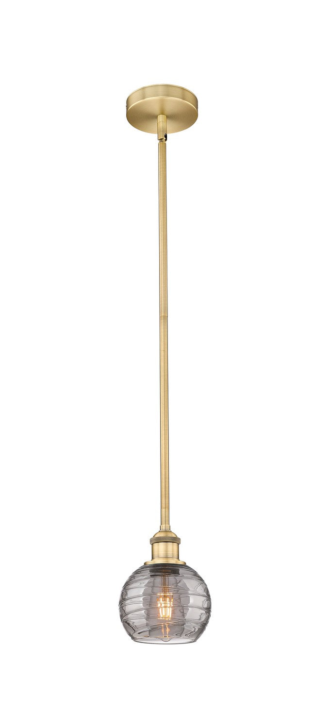 Innovations Edison 616-1S-BB-G1213-6SM Pendant Light - Brushed Brass