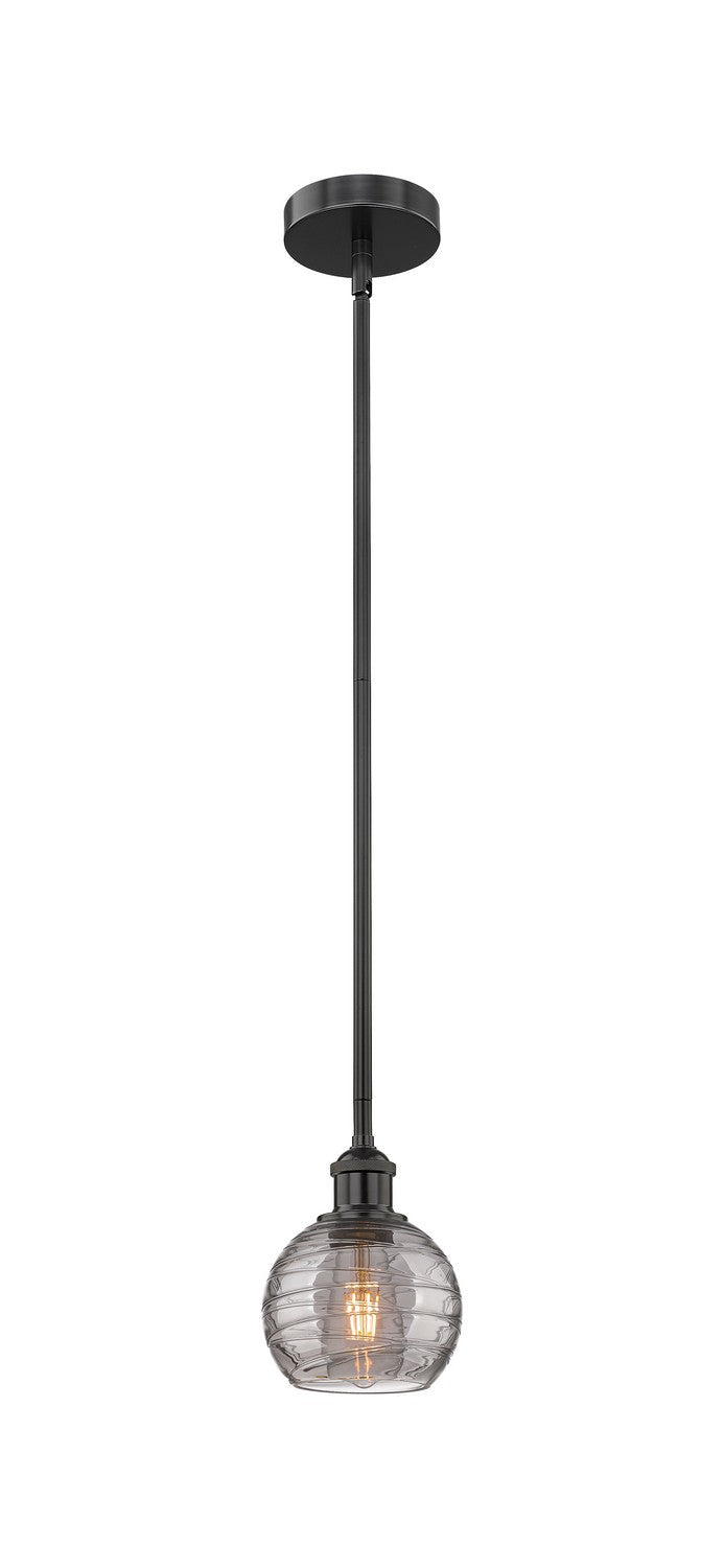 Innovations Edison 616-1S-BK-G1213-6SM Pendant Light - Matte Black