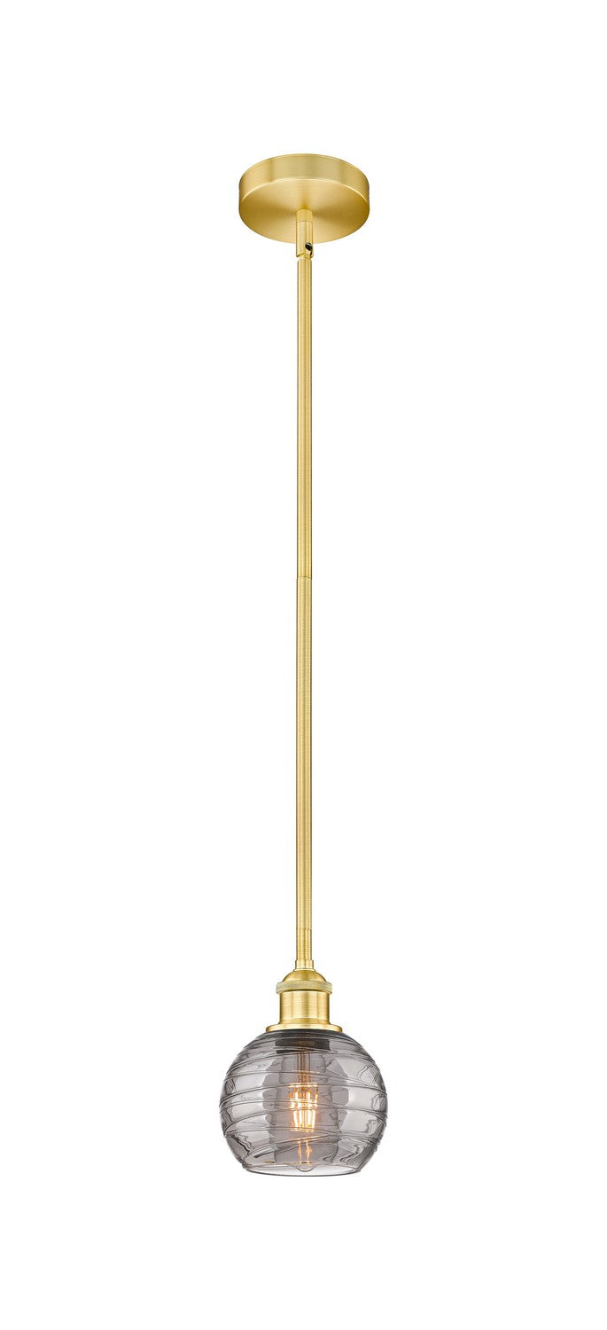 Innovations Edison 616-1S-SG-G1213-6SM Pendant Light - Satin Gold
