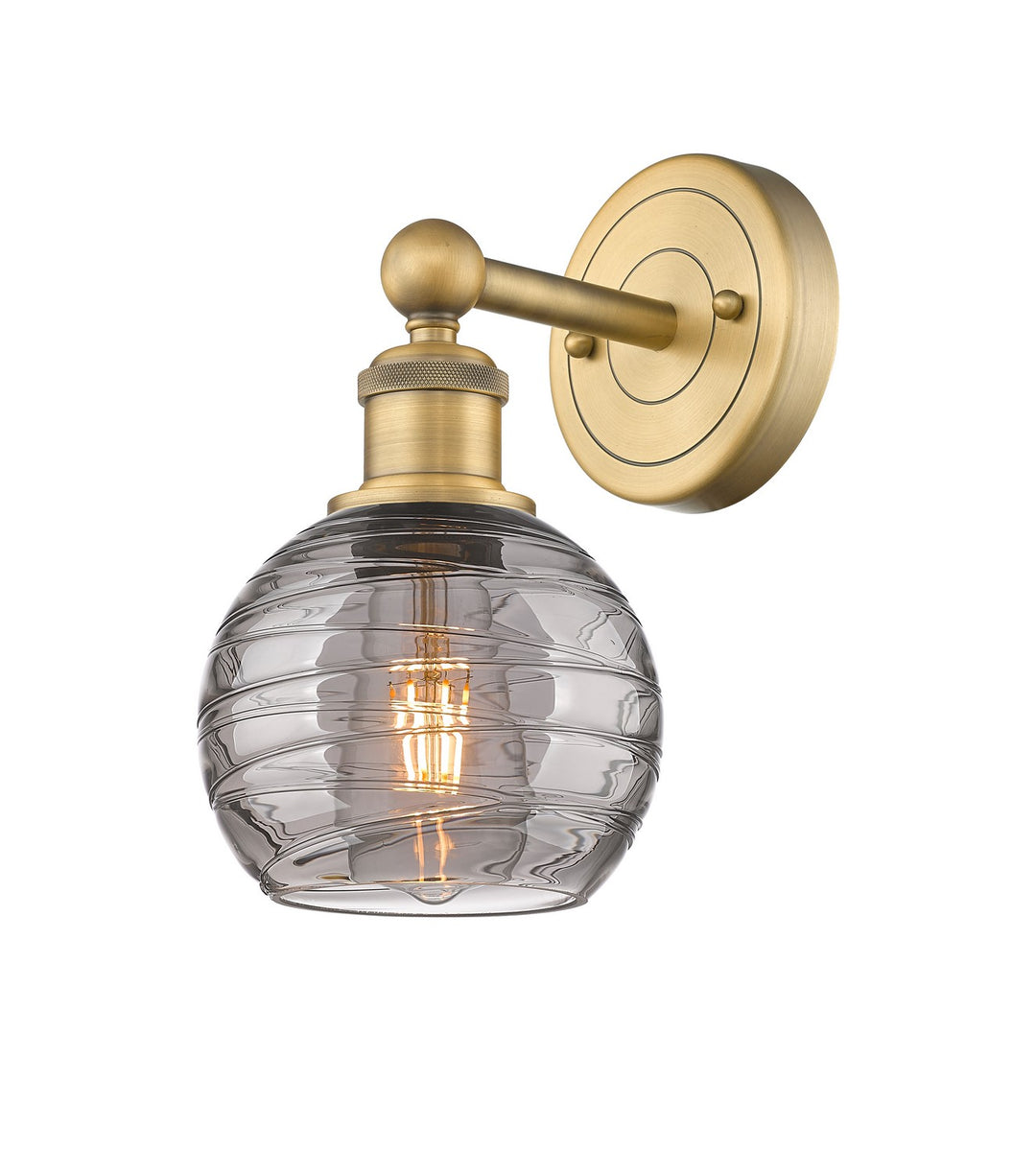 Innovations Edison 616-1W-BB-G1213-6SM Wall Sconce Light - Brushed Brass