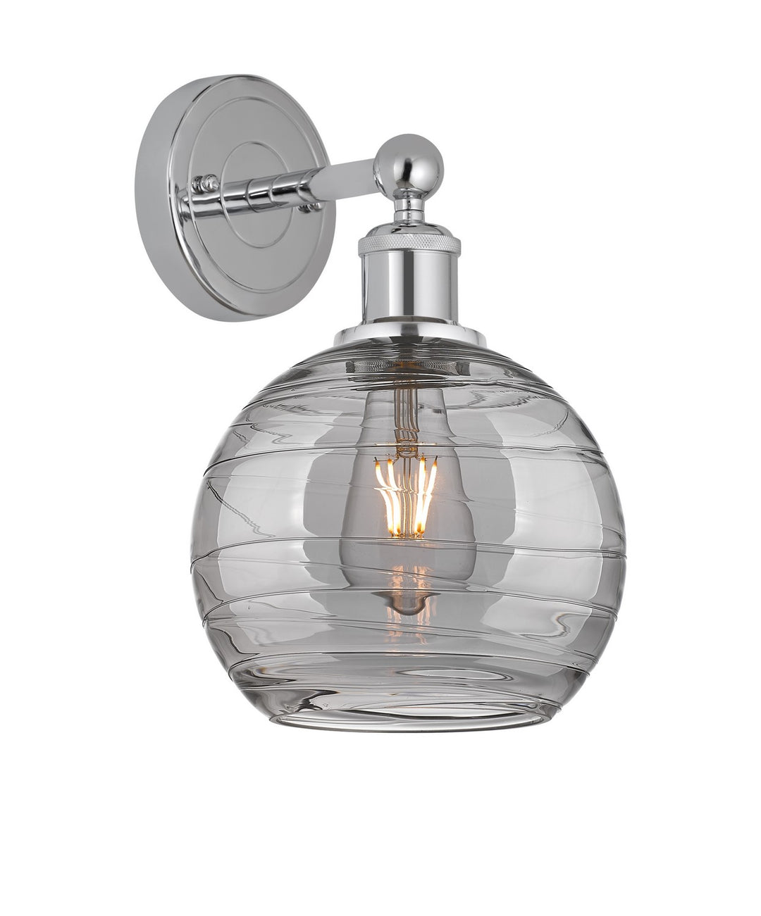 Innovations Downtown Urban 616-1W-PC-G1213-8SM Wall Sconce Light - Polished Chrome