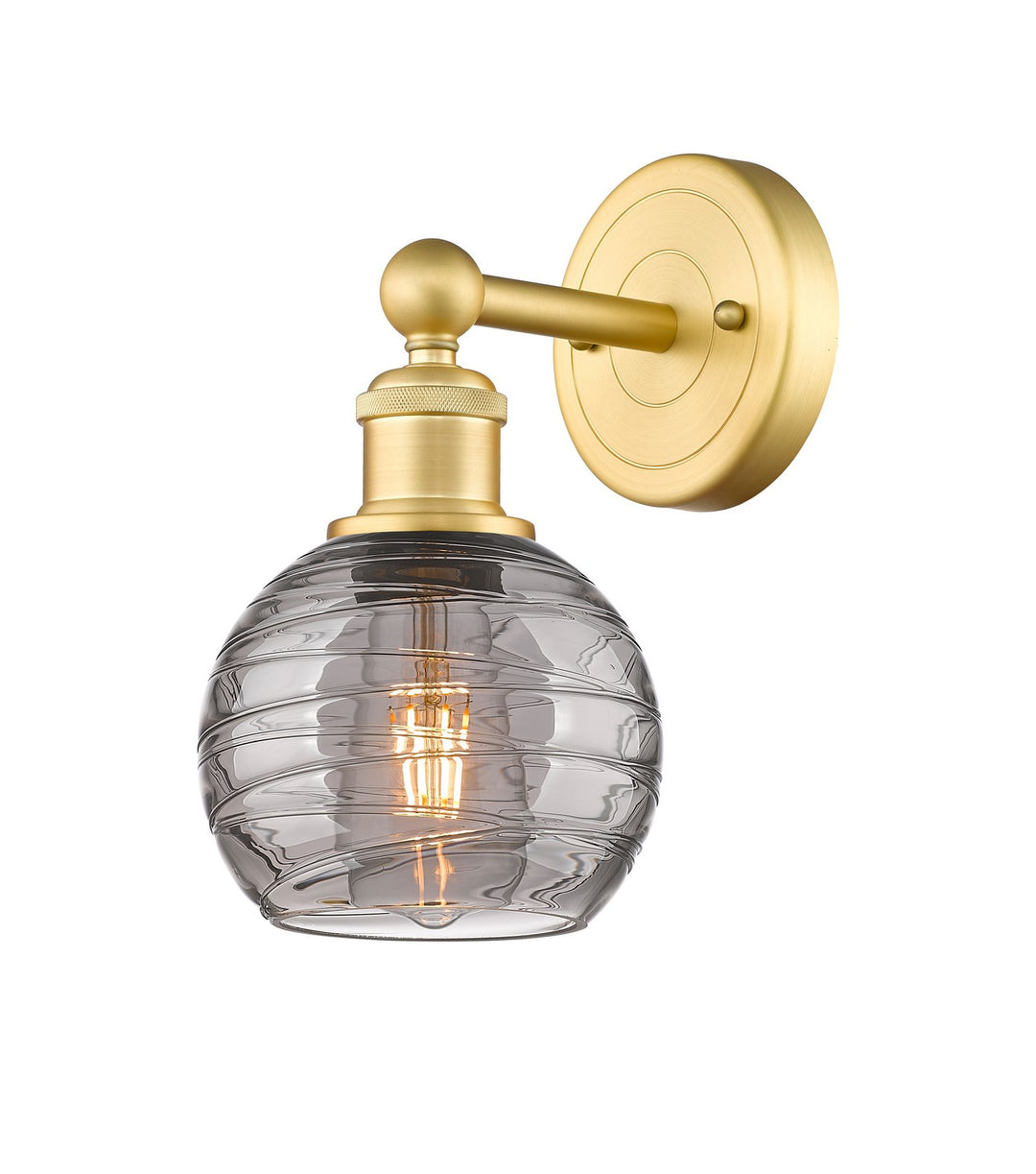 Innovations Edison 616-1W-SG-G1213-6SM Wall Sconce Light - Satin Gold