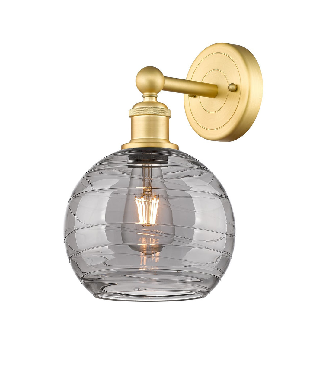 Innovations Downtown Urban 616-1W-SG-G1213-8SM Wall Sconce Light - Satin Gold