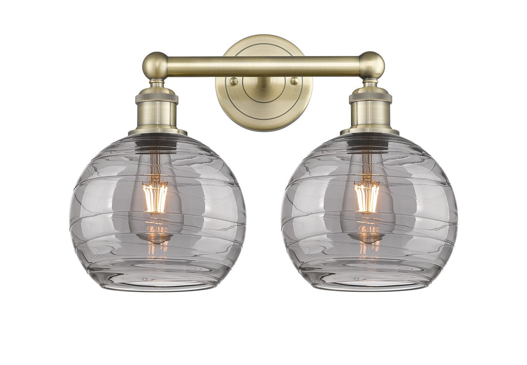 Innovations Downtown Urban 616-2W-AB-G1213-8SM Bath Vanity Light 17 in. wide - Antique Brass