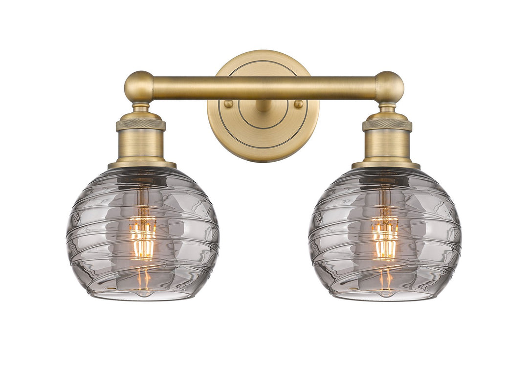 Innovations Edison 616-2W-BB-G1213-6SM Bath Vanity Light 15 in. wide - Brushed Brass