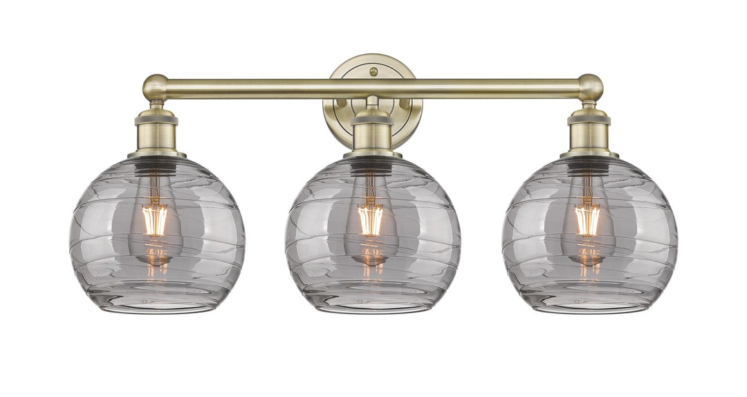 Innovations Downtown Urban 616-3W-AB-G1213-8SM Bath Vanity Light 26 in. wide - Antique Brass