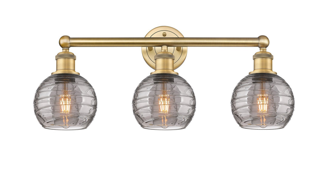 Innovations Edison 616-3W-BB-G1213-6SM Bath Vanity Light 24 in. wide - Brushed Brass