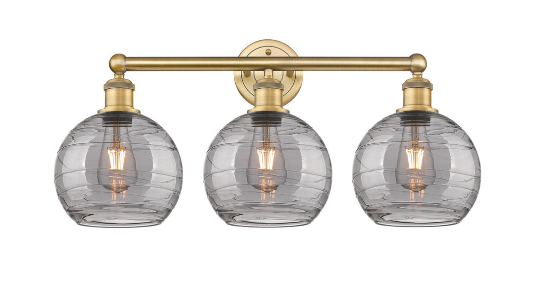 Innovations Downtown Urban 616-3W-BB-G1213-8SM Bath Vanity Light 26 in. wide - Brushed Brass