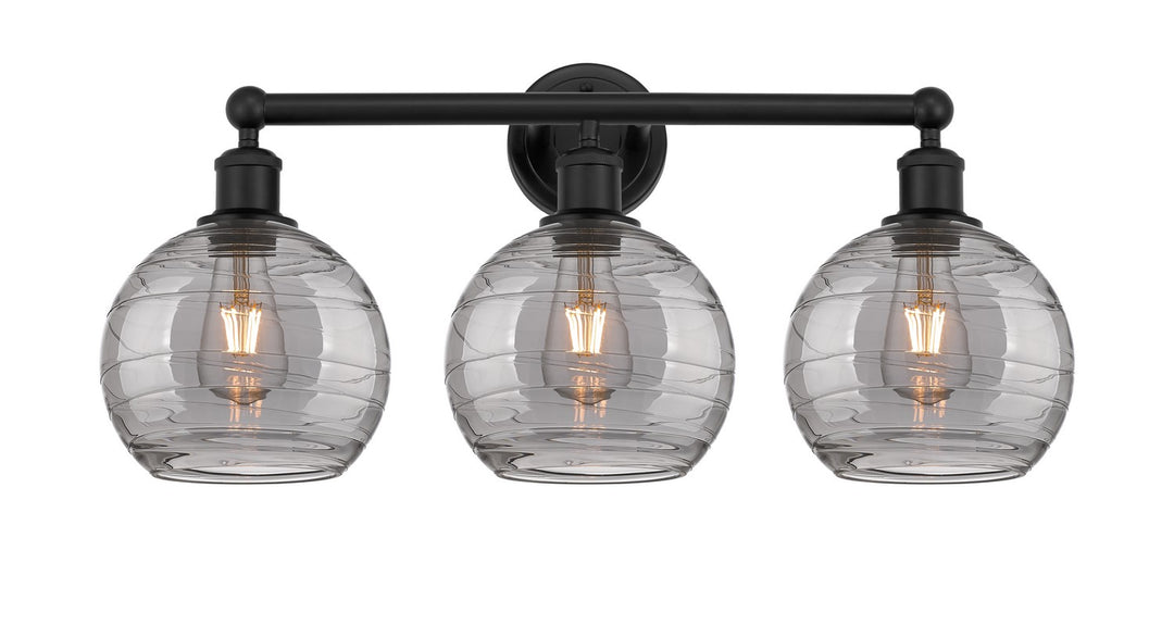 Innovations Downtown Urban 616-3W-BK-G1213-8SM Bath Vanity Light 26 in. wide - Matte Black