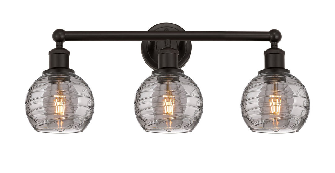 Innovations Edison 616-3W-OB-G1213-6SM Bath Vanity Light 24 in. wide - Oil Rubbed Bronze