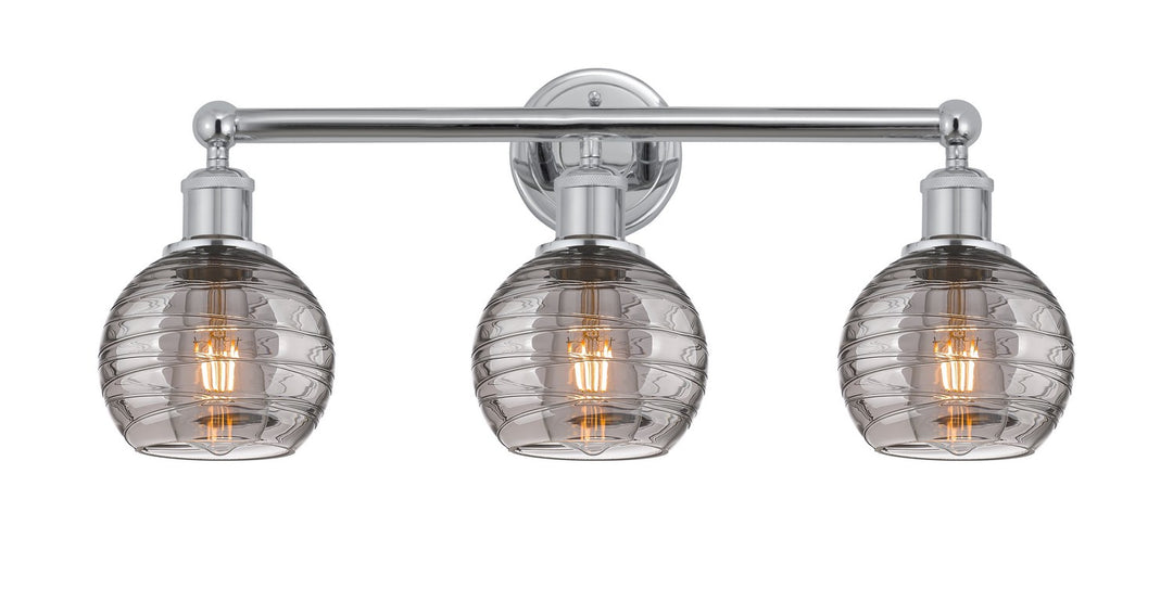 Innovations Edison 616-3W-PC-G1213-6SM Bath Vanity Light 24 in. wide - Polished Chrome