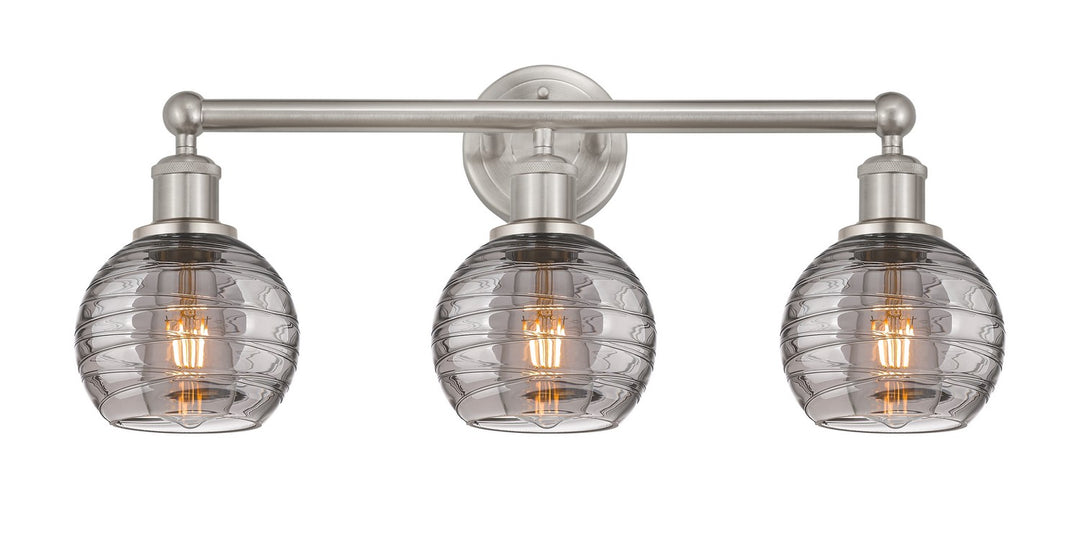Innovations Edison 616-3W-SN-G1213-6SM Bath Vanity Light 24 in. wide - Brushed Satin Nickel