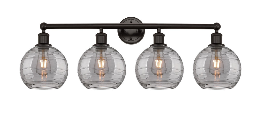 Innovations Downtown Urban 616-4W-OB-G1213-8SM Bath Vanity Light 35 in. wide - Oil Rubbed Bronze