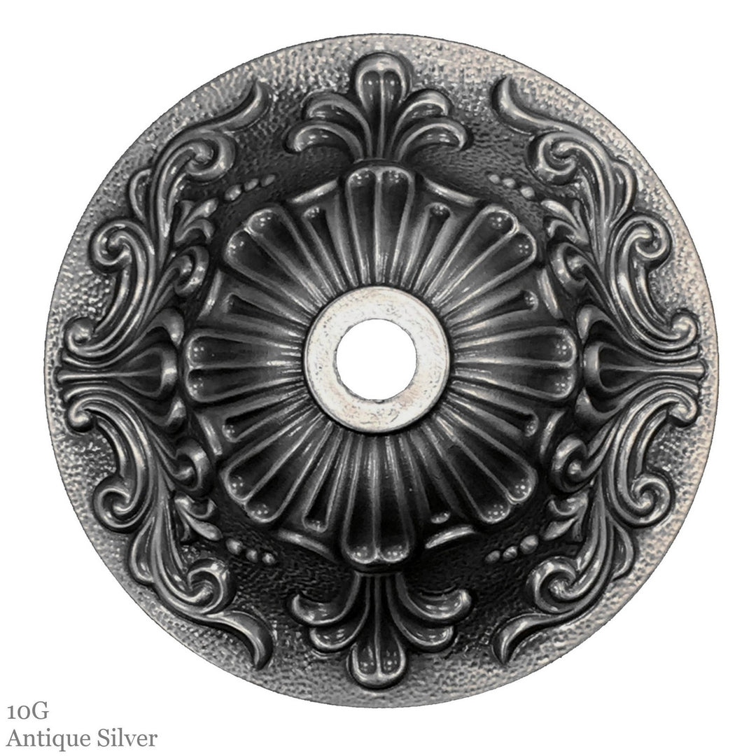 American Brass & Crystal Parisian FM7610-O-10G-ST Ceiling Light - Antique Silver