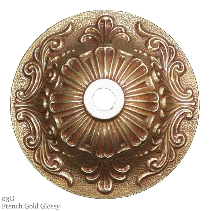 American Brass & Crystal Finisterra WS9062-O-U-03G-PI Wall Sconce Light - French Gold Glossy