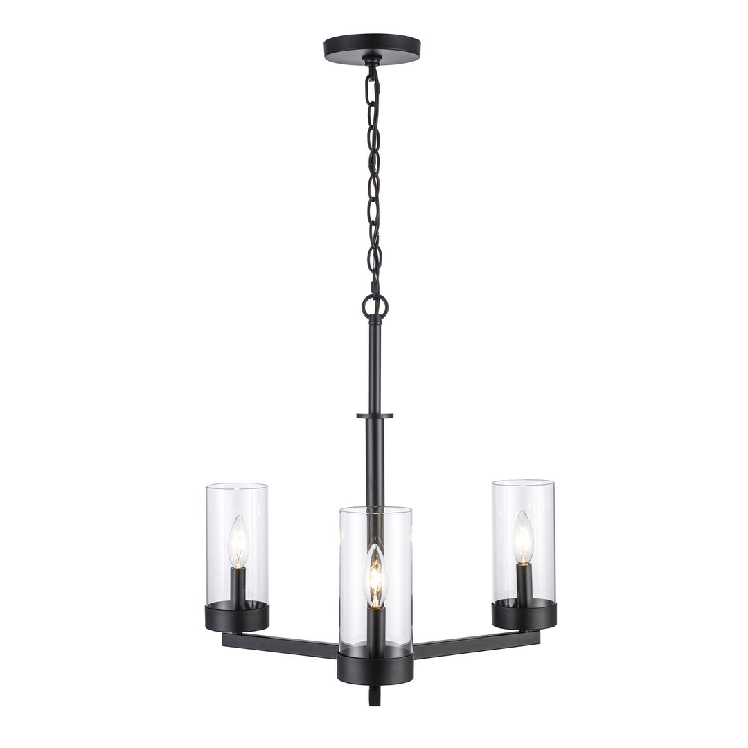 Trans Globe Imports Meadowlark 71735-3 BK Chandelier Light - Black