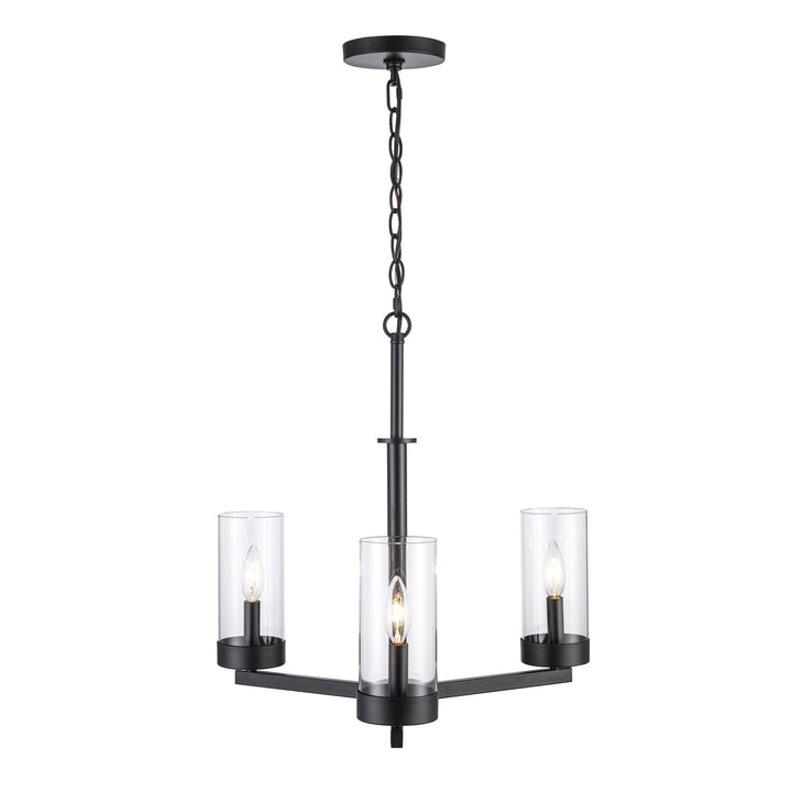 Trans Globe Imports Meadowlark 71735-3 BK Chandelier Light - Black