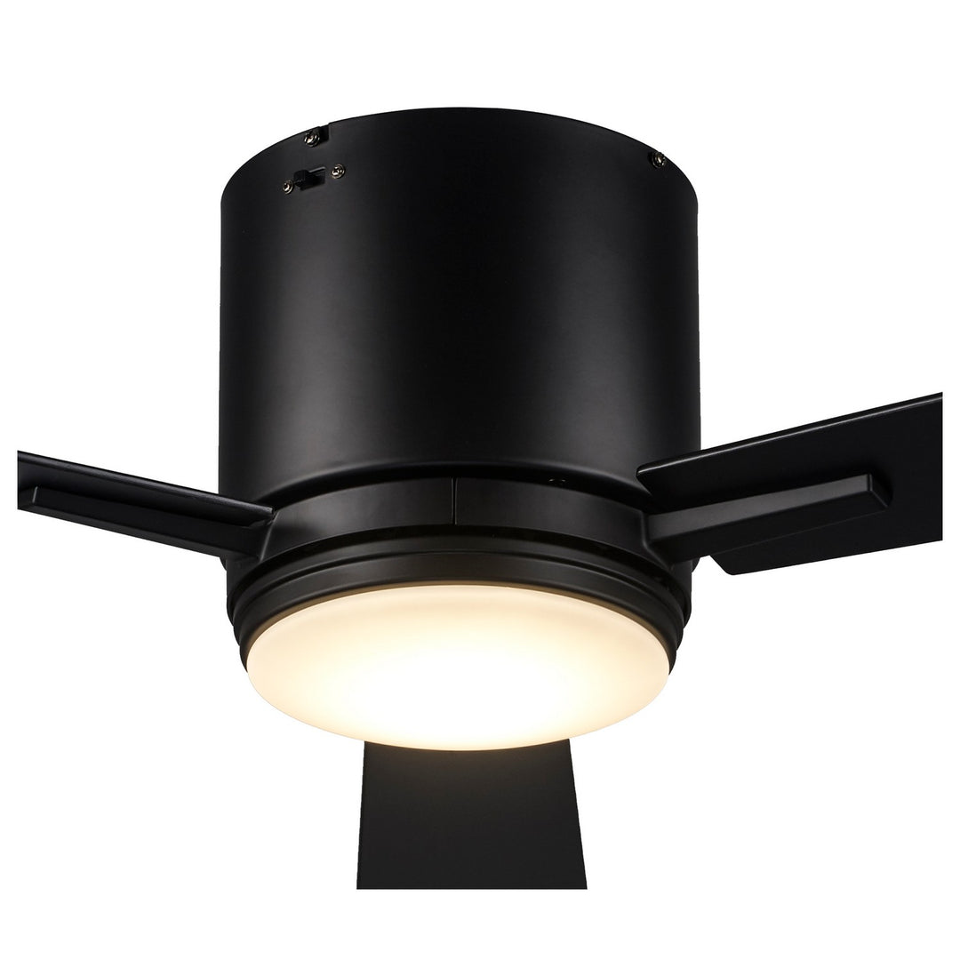 Trans Globe Imports Finnley F-1017-3 BK Ceiling Fan - Black, Black/