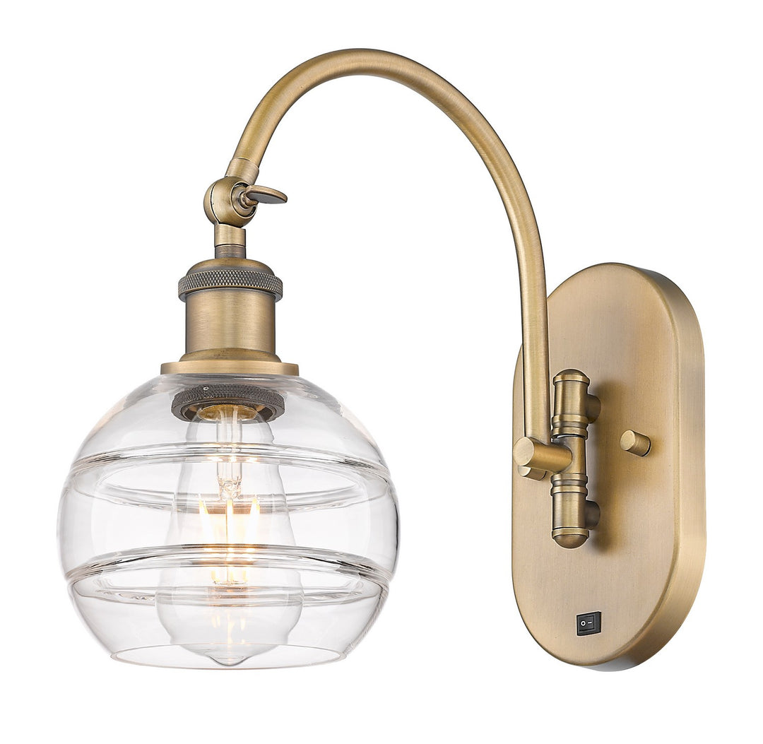 Innovations Ballston 518-1W-BB-G556-6CL Wall Sconce Light - Brushed Brass