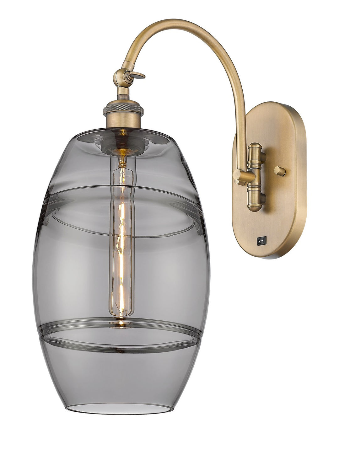 Innovations Ballston 518-1W-BB-G557-8SM Wall Sconce Light - Brushed Brass