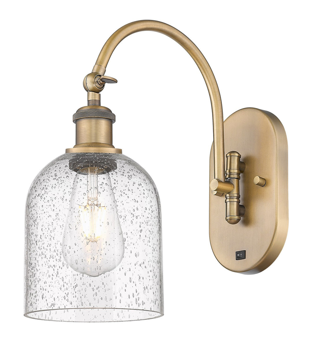 Innovations Ballston 518-1W-BB-G558-6SDY Wall Sconce Light - Brushed Brass