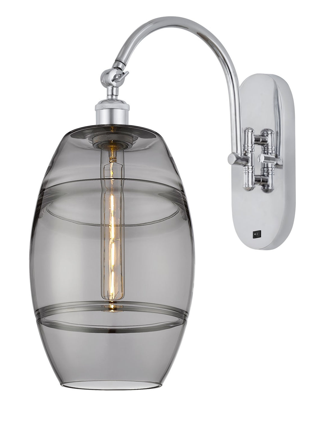 Innovations Ballston 518-1W-PC-G557-8SM Wall Sconce Light - Polished Chrome