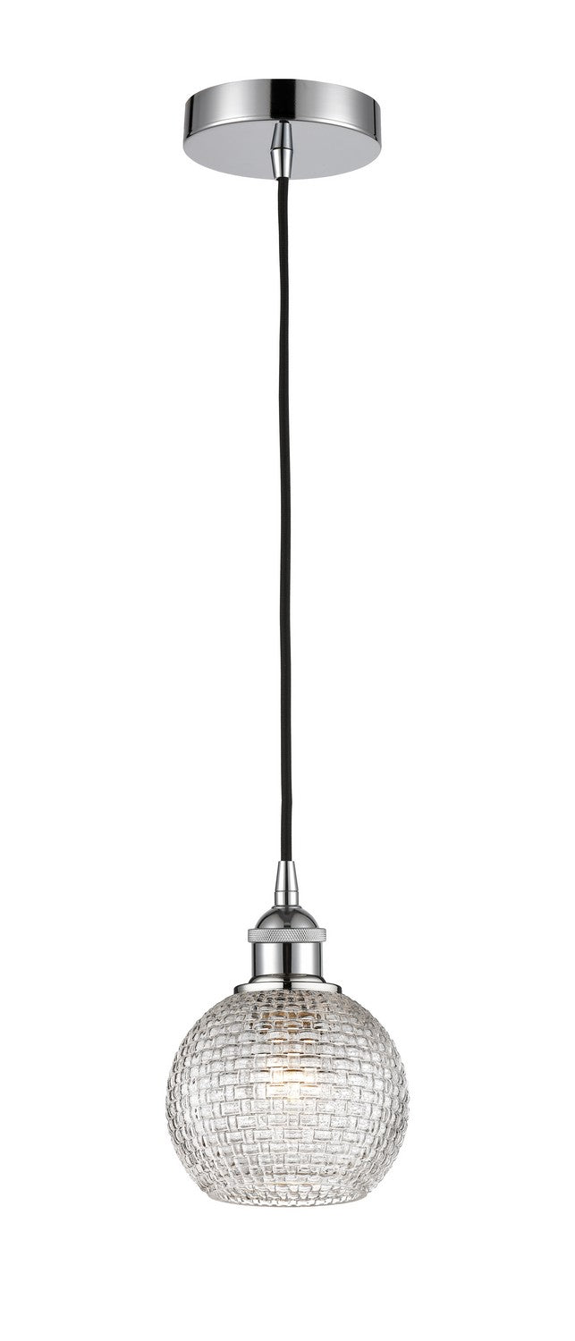 Innovations Lighting 616-1P-PC-G122C-6CL  Edison Pendant Light Polished Chrome