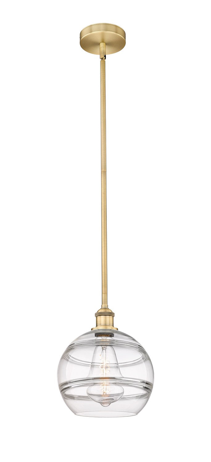 Innovations Lighting 616-1S-BB-G556-10CL  Edison Pendant Light Brushed Brass