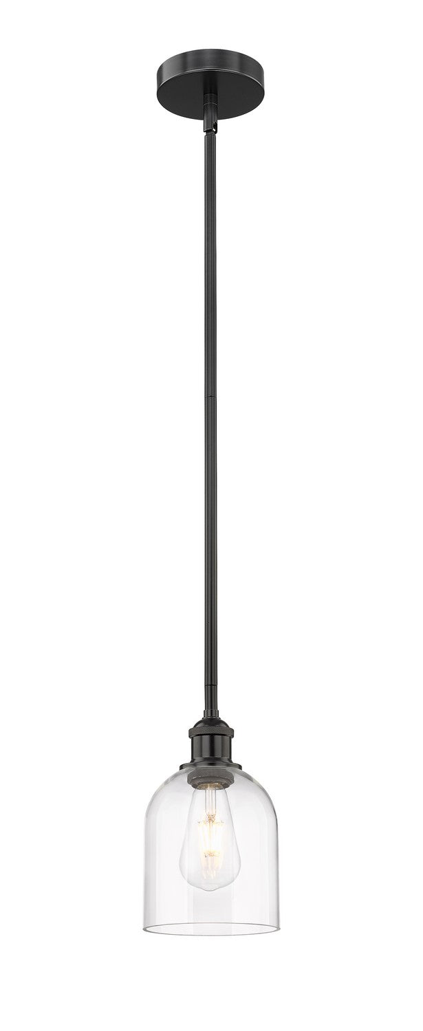 Innovations Lighting 616-1S-BK-G558-6CL  Edison Pendant Light Matte Black