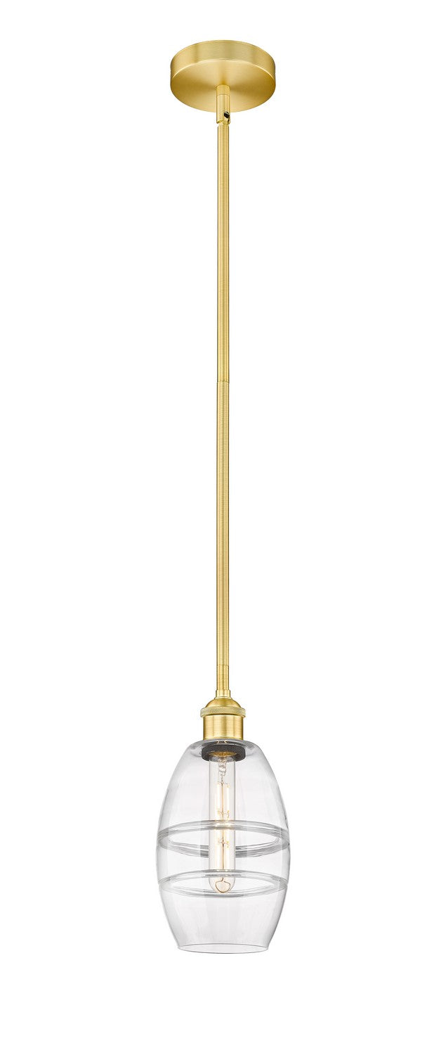 Innovations Lighting 616-1S-SG-G557-6CL  Edison Pendant Light Satin Gold