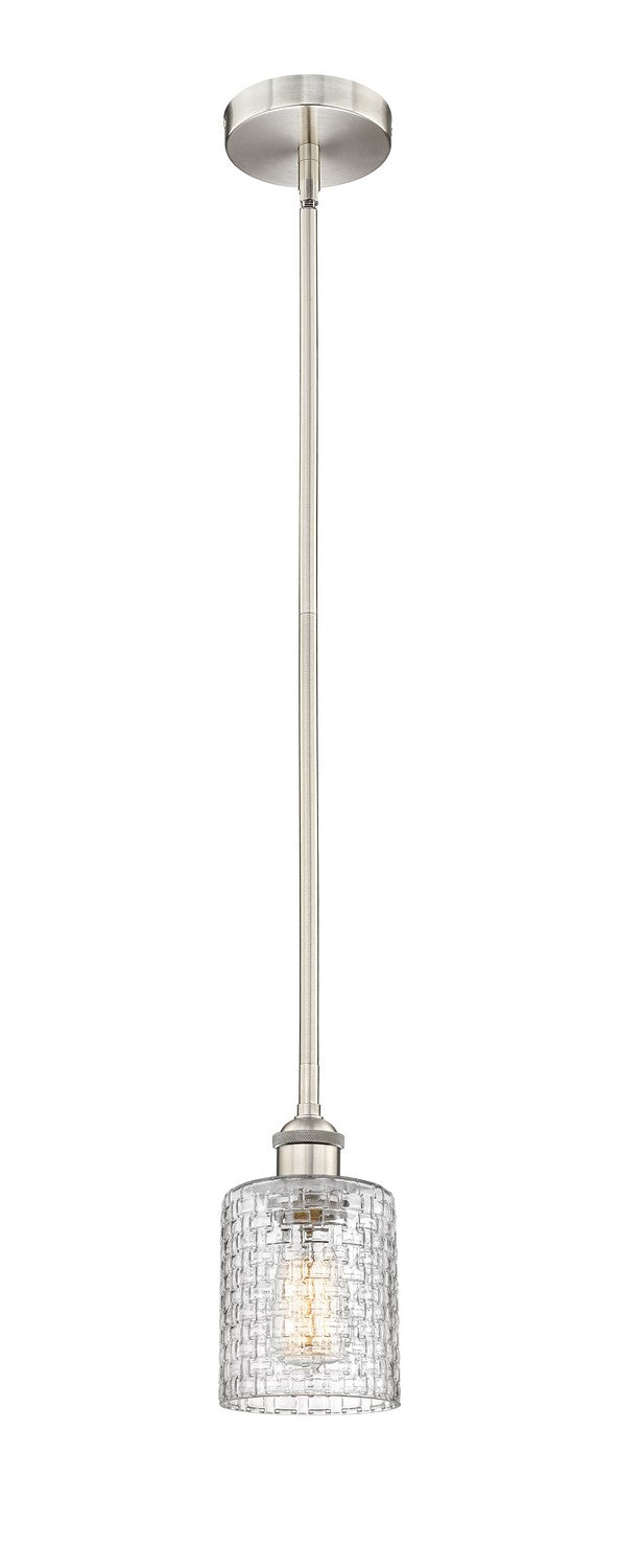 Innovations Lighting 616-1S-SN-G112C-5CL  Edison Pendant Light Brushed Satin Nickel