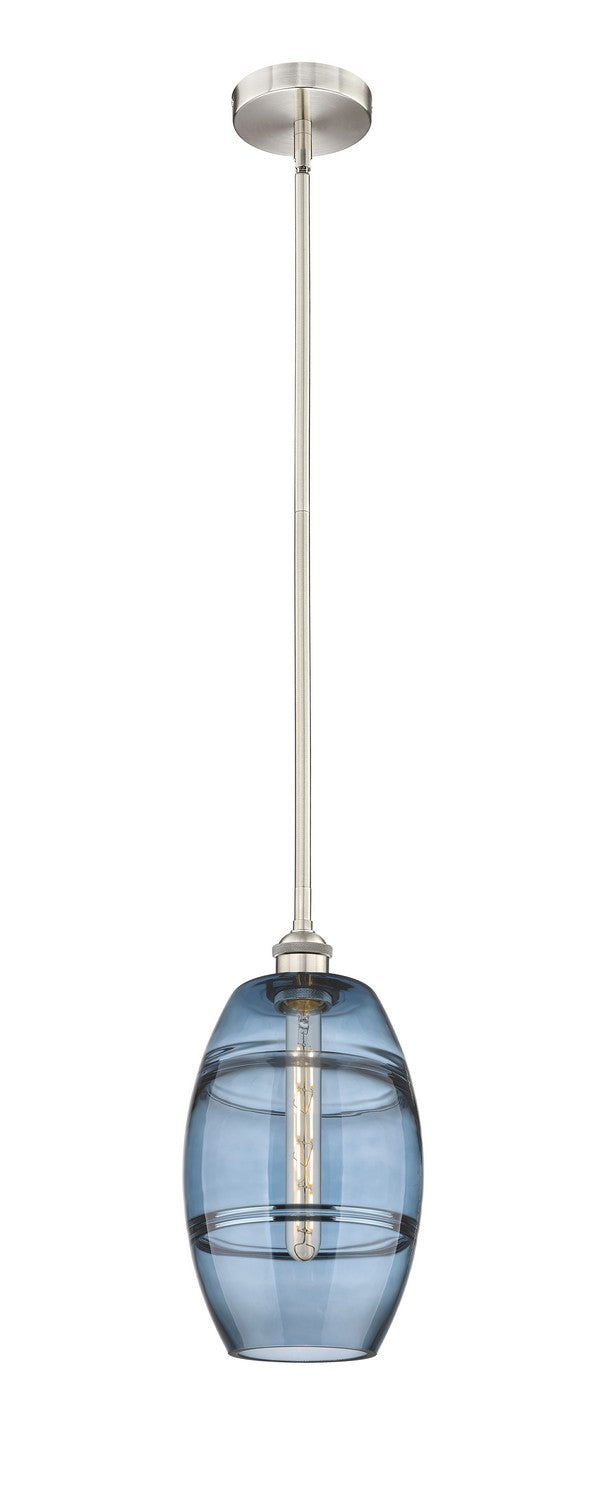 Innovations Lighting 616-1S-SN-G557-8BL  Edison Pendant Light Brushed Satin Nickel