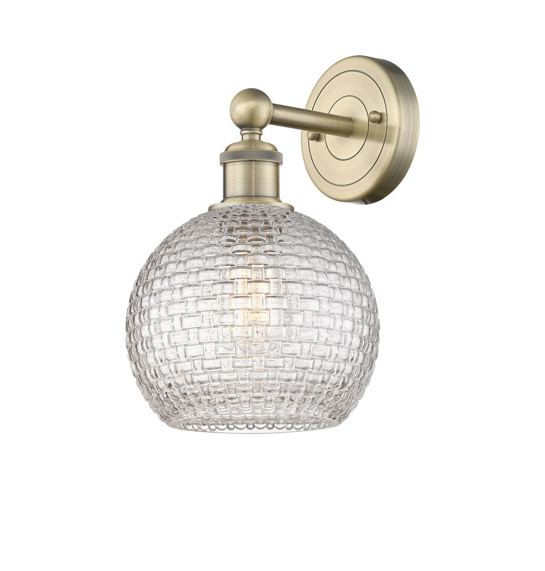 Innovations Downtown Urban 616-1W-AB-G122C-8CL Wall Sconce Light - Antique Brass